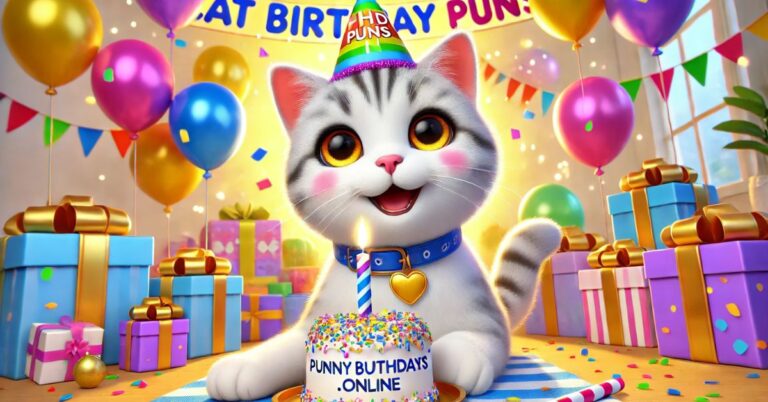 240+ Cat Birthday Puns That Will Have You Feline Fine And Laughing Out Loud: Purrfectly Hilarious ?